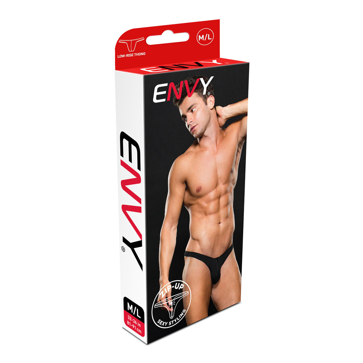 Remmi Envy Lowrise Zip Musta L/XL